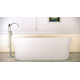 Bathtub YPSILON 1800x800 snowwhite/(black overflow) ,freestanding