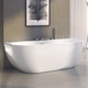 Bathtub FREEDOM W 1660x800 snowwhite/(black overflow) freestanding