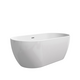 Bathtub FREEDOM O 1690x800 snowwhite/(black overflow) freestanding