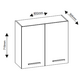 GRETA 80 cm 80B Virtuves skapis, 3 image