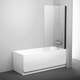 RAVAK Bath screen PVS1-80 black+glass Transparent