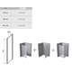 RAVAK Shower fixed wall PPS-100 black+glass Transparent, изображение 2