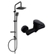 Душевой набор Mexen Sven с тропическим душем и смесителем Kama, черный - 72540262-70
