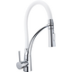 Кухонный смеситель Mexen Aster хром/белый - 73450-02