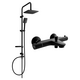 Набор для ванны и душа Mexen Sven с тропическим душем и термостатом для ванны ... Nox, черный - 77350262-70