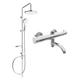 Набор для ванны/душа Mexen Erik с тропическим душем и термостатической ванной/смесителем для душа Kai, хром - 77900205-00