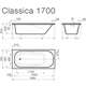 VISPOOL CLASSICA Vanna 170 169x75, balta, 2 image