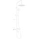 Mexen KX40 vannas-dušas komplekts ar lietus dušu un termostata maisītāju, balts - 779004091-20