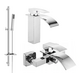 Mexen Aries DQ77 vannas komplekts, hroms - 744803DQ77-00