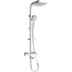 Набор для душа Mexen CQ33 с тропическим душем и смесителем-термостатом, хром - 779103395-00