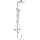 Набор для ванны и душа Mexen CQ45 с тропическим душем и смесителем-термостатом, хром - 779104595-00