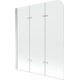 Шторка для ванны Mexen Felix с 3 створками 120 x 140 см, прозрачная, хром - 890-120-003-01-00