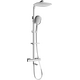 Набор для душа Mexen CQ22 с тропическим душем и смесителем-термостатом, хром - 779102295-00
