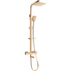 Набор для душа Mexen CQ62 с тропическим душем и смесителем-термостатом, розовое золото - 779106295-60