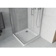 Квадратная душевая кабина Mexen Rio 70 x 70 см, прозрачная, хром + поддон плоский, белый - 860-070-070-01-00-4010, изображение 3