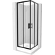 Квадратная душевая кабина Mexen Rio 70 x 70 см, прозрачная, черная + душевой поддон Rio, белый - 860-070-070-70-00-4510