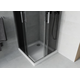Квадратная душевая кабина Mexen Rio 80 x 80 см, графит, хром + плоский душевой поддон, белый - 860-080-080-01-40-4010, изображение 3