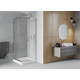 Квадратная душевая кабина Mexen Rio 80 x 80 см, прозрачная, хром + душевой поддон Rio, белый - 860-080-080-01-00-4510, изображение 2