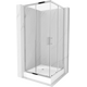 Квадратная душевая кабина Mexen Rio 90 x 90 см, прозрачная, хром + душевой поддон Rio, белый - 860-090-090-01-00-4510