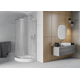 Полукруглая душевая кабина Mexen Rio 90 x 90 см, снег, хром + душевой поддон Rio, белый - 863-090-090-01-30-4710, изображение 2