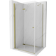 Складная душевая кабина Mexen Lima 80 x 90 см, прозрачная, золото - 856-080-090-50-00