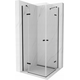 Наклонная душевая кабина Mexen Roma Duo 90 x 90 см, прозрачная, черная - 854-090-090-70-00-02