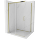 Mexen Omega bīdāmā dušas kabīne 130 x 80 cm, caurspīdīga, zeltaina - 825-130-080-50-00
