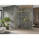 Mexen Omega bīdāmā dušas kabīne 140 x 80 cm, caurspīdīga, zeltaina - 825-140-080-50-00, 3 image