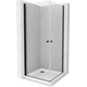 душевая кабина Mexen Pretoria Duo 80 x 80 см, прозрачная, черная + душевой поддон Flat - 852-080-080-70-02-4010B