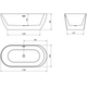 Mexen Livia brīvi stāvoša vanna 170 x 80 cm balta - 52591708000, 6 image