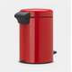 Brabantia atkritumu tvertne ar pedāli NewIcon, 3l, passion red
