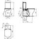 Ideal Standard WC pods TESI Aquablade IdealStandard, ūdens padeve no apakšas, 6/3l ar Soft Close vāku, 2 image