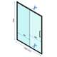 Rea Sanitary Drzwi Prysznicowe Przesuwne REA Rapid Slide 150 Chrom, изображение 5