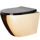 Rea Sanitary Misa WC podwieszana  Carlo Flat Mini Gold/Black