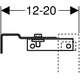 Geberit WC iebūvējamā rāmja stiprinājumi Duofix Basic (Delta) 12-20cm, 2 image