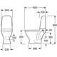 Gustavsberg Nautic 1510 WC pods horizontāls ar SoftClose vāku, CeramicPlus, Hygienic Flush, 4/2l noskalošana, изображение 2