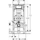 Geberit Duofix New WC iebūvējamais rāmis UP320,112x12cm, 2 image
