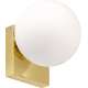Toolight Lampa Ścienna Kinkiet Szklana Kula Gold APP1009-1W