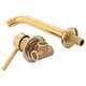 Смеситель для умывальника для ванны, настенный, золотой смеситель - Yoka, изображение 11