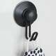 Вешалка-крючок для ванной на присоске черная матовая - Yoka, изображение 3
