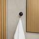 Крючок для вешалки для ванной черный держатель на присоске - Yoka, изображение 3