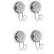 Набор вешалок для ванной, серебряный крючок, присоска, 4 шт. - Yoka, изображение 4
