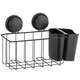Полка для ванной, черная корзина для душа в стиле лофт - Yoka, изображение 7