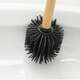 Черный силиконовый ершик для унитаза с бамбуковой ручкой - Yoka, изображение 4