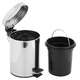 Комплект мусорной корзины и подставки для запасной хромированной бумаги, изображение 7
