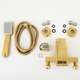 Zelta izlietnes jaucējkrāna un vannas caurules komplekts - Yoka, 6 image