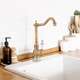 Virtuves jaucējkrāns retro zelta izlietnes jaucējkrāns - Yoka, 3 image