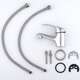 Комплект смесителя для душа - настенный и хромированный смеситель для умывальника, изображение 16