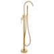 Золотистый отдельностоящий смеситель для ванны и душа - Yoka, изображение 5