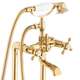 Напольный смеситель для душа золотого цвета - Yoka, изображение 4